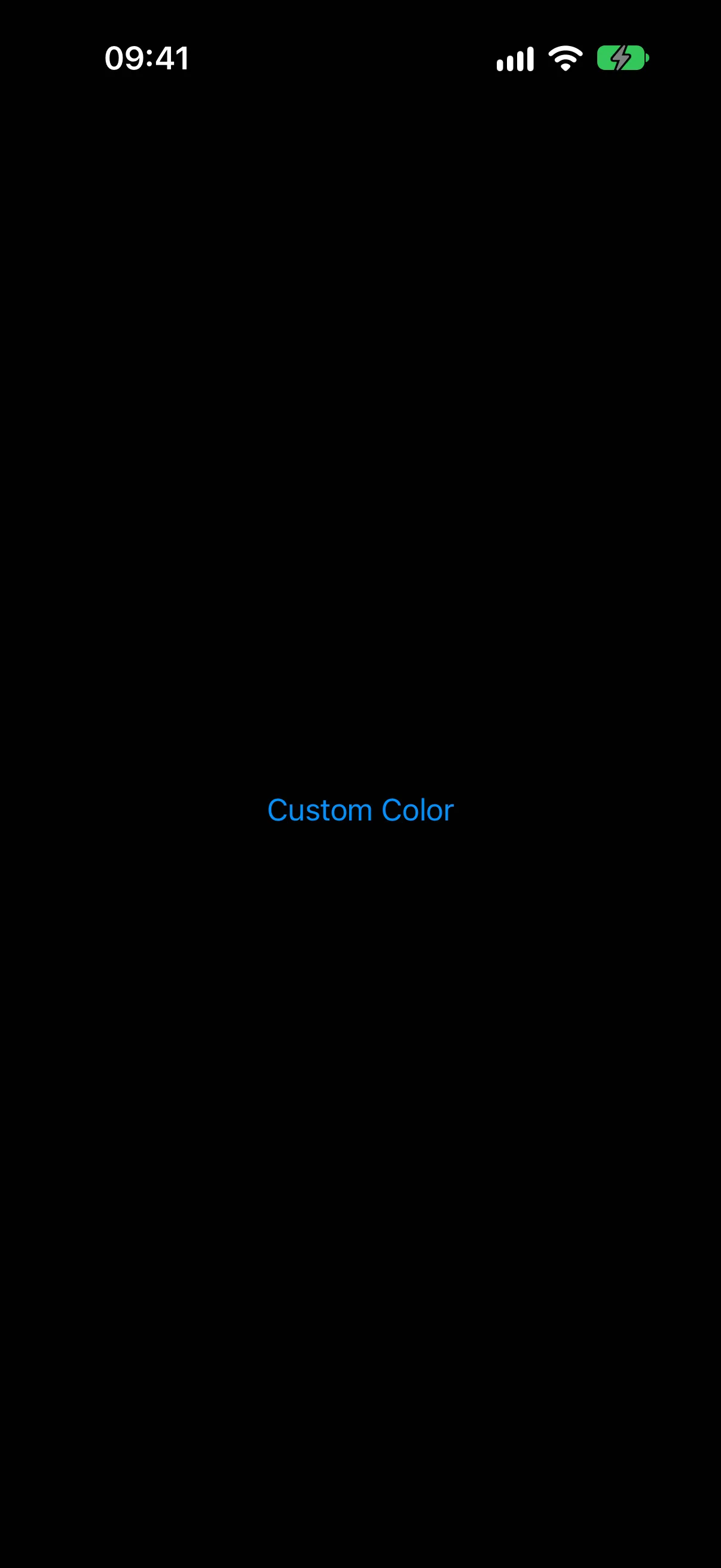 A Custom Color button tinted tomato red