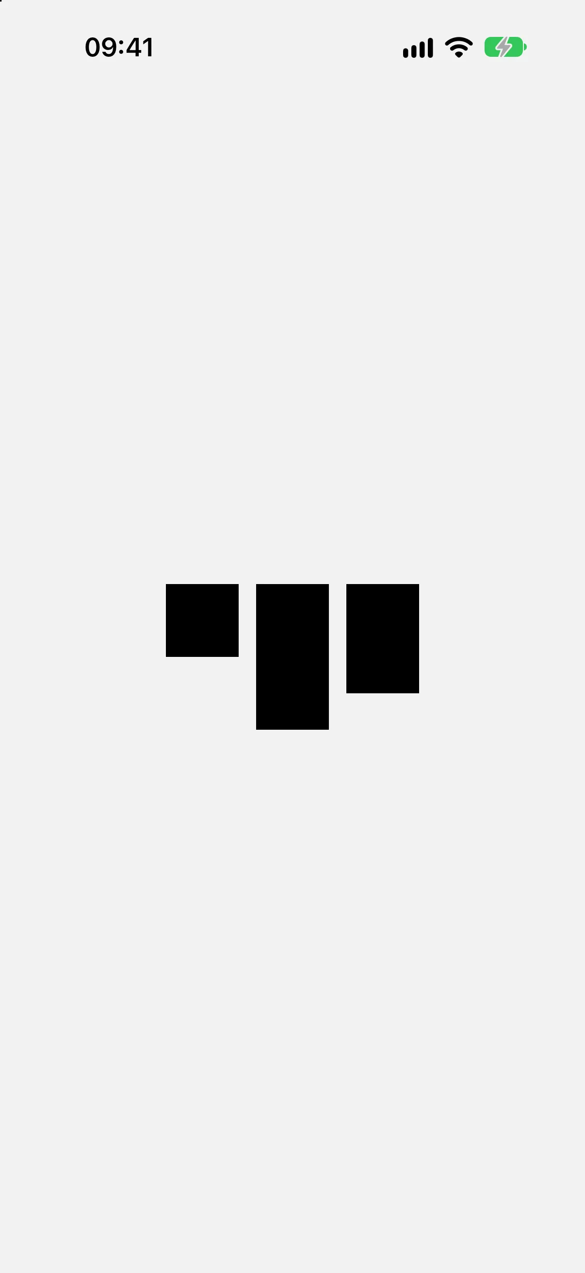 Three rectangles of different heights aligned to the top edge in an HStack