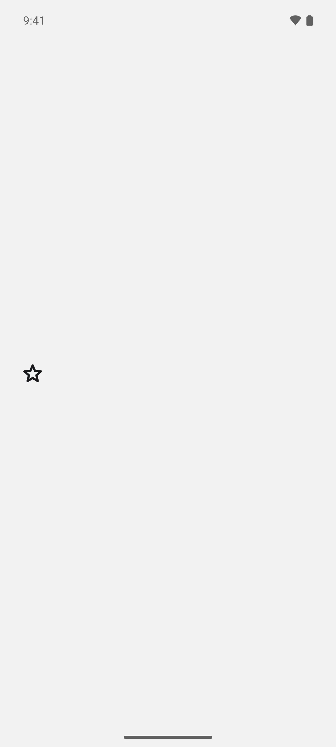 A rounded star outline icon downloaded with the material symbols command line tool