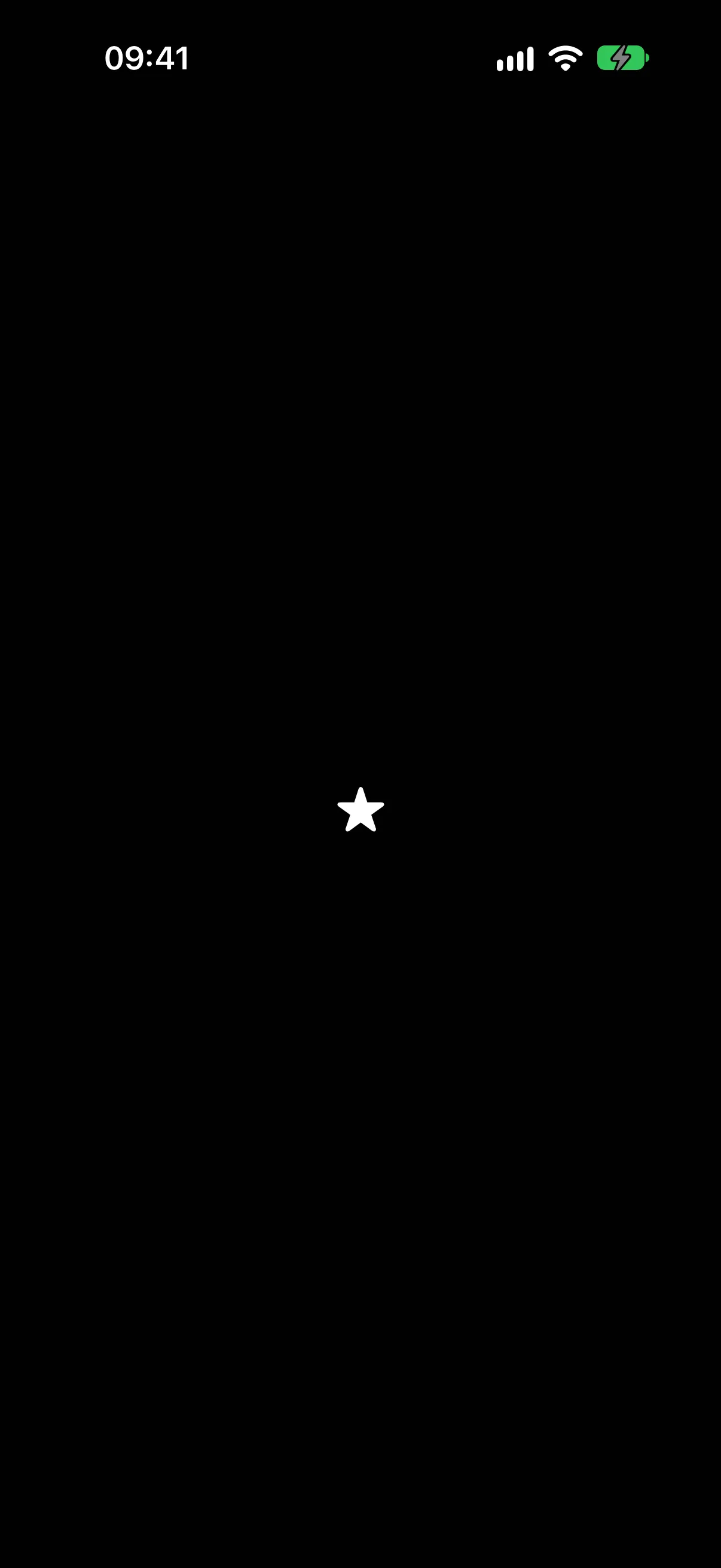 A star SF Symbol rendered at its default size